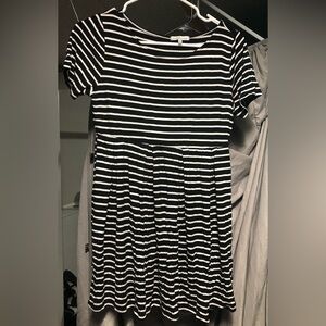 Charlotte Russe Baby Doll Flowy top.Size Medium.Black/White.Preloved.